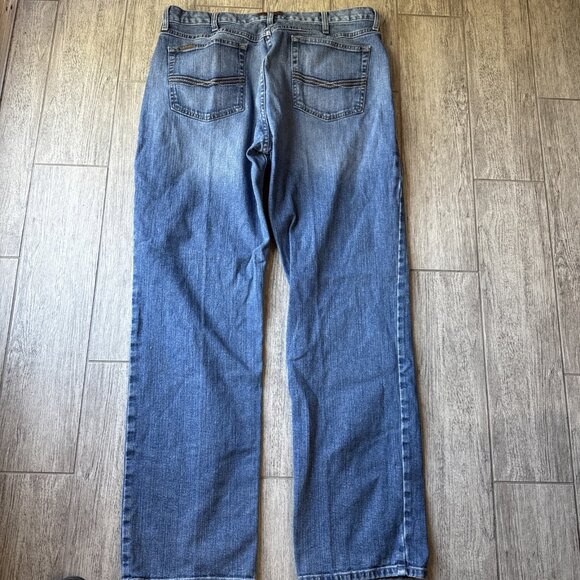 Ariat Jeans Mens 38x34 Blue M2 Relaxed Boot Workwear Medium Wash Denim Everyday - Picture 4 of 4